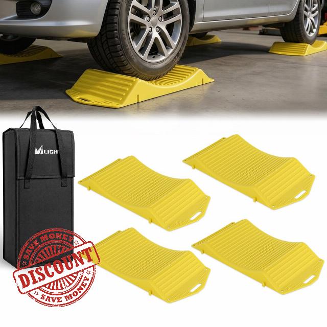 Nilight Tire Saver Ramps for RV and Car Storage