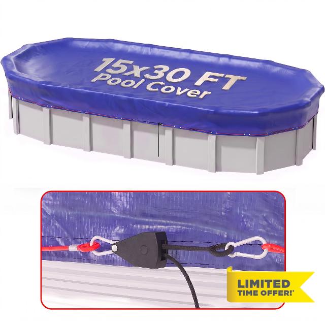 15x30 FT Oval Winter Pool Cover