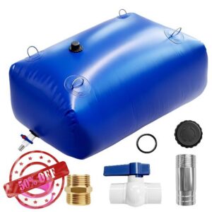 105 Gal Water Bladder Storage Foldable Portable Water Storage Container                                                          Portable Water Tank for Outdoor Camping RV Truck Bed Irrigation Garden Car Washing Emergency Water Storage