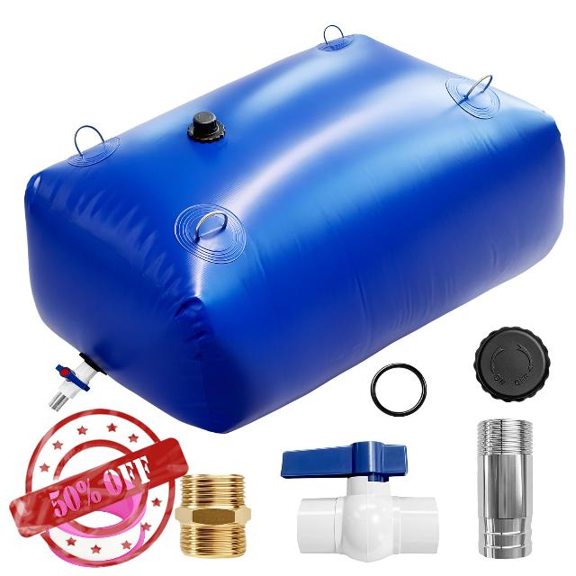 105 Gal Water Bladder Storage Foldable Portable Water Storage Container                                                          Portable Water Tank for Outdoor Camping RV Truck Bed Irrigation Garden Car Washing Emergency Water Storage