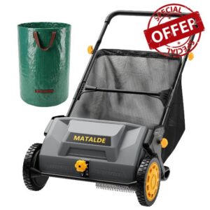 21" Push Lawn Sweeper with 26G Hopper Bag