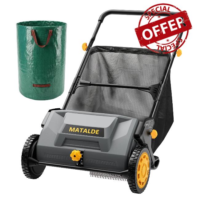 21" Push Lawn Sweeper with 26G Hopper Bag