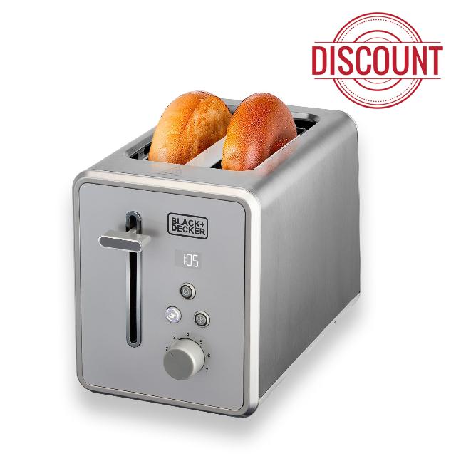 BLACK+DECKER Rapid Toast 2-Slice Digital Toaster