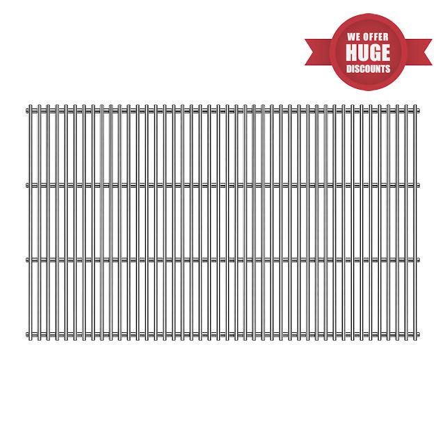 3 in 1 Full Size Stainless Steel Cooking Grid Grates for Brinkmann                                                          Replacement for Brinkmann Charmglow and Jenn Air