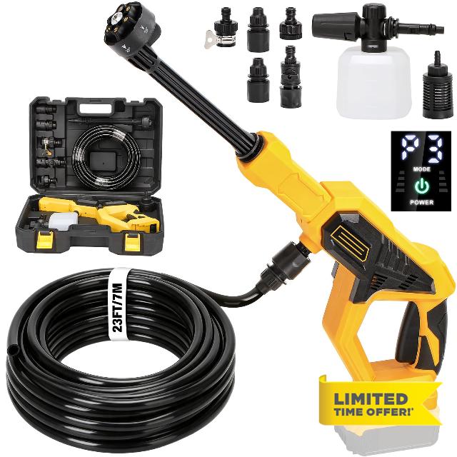 Cordless Portable Washer for Dewalt 20V Battery