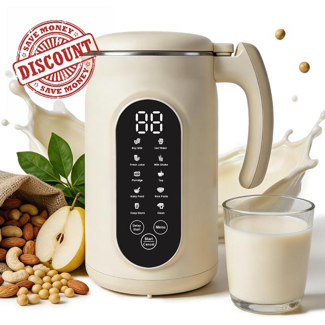 Upgraded 10-in-1 Smart Soy Milk Maker