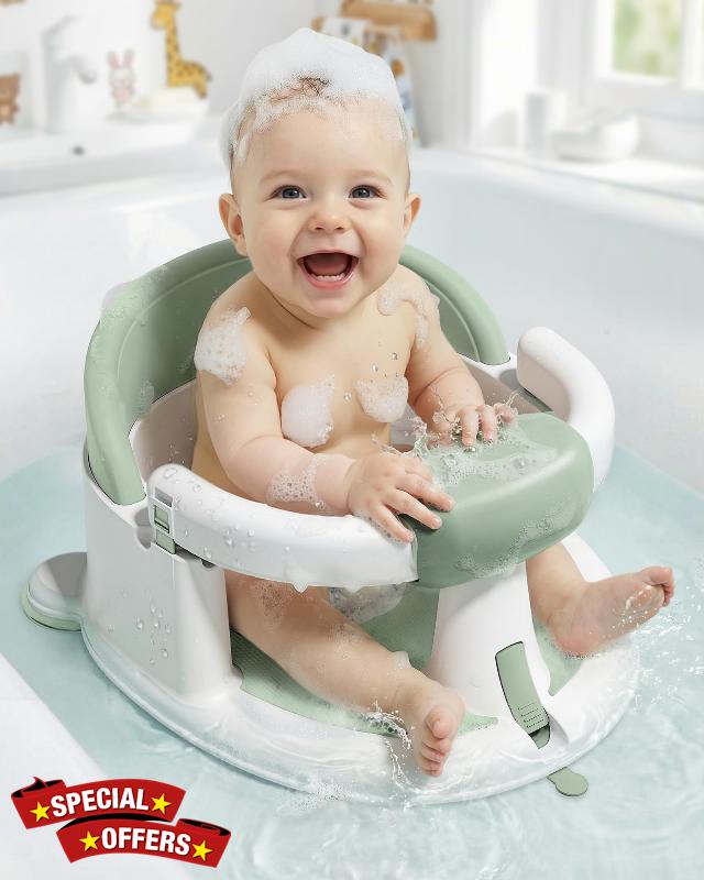 ONTHEWEI Baby Bath Seats for Babies Sitting Up