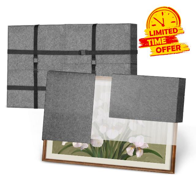 Picture&Mirror Moving Cover 60x40x5 Inches Adjustable Art Shipping Bags                                                          2 Sets 8 Pcs Large Picture Boxes with EPE Foam & Straps Anti-Scratch Dust Cover for Moving Storage Renovation Protectio