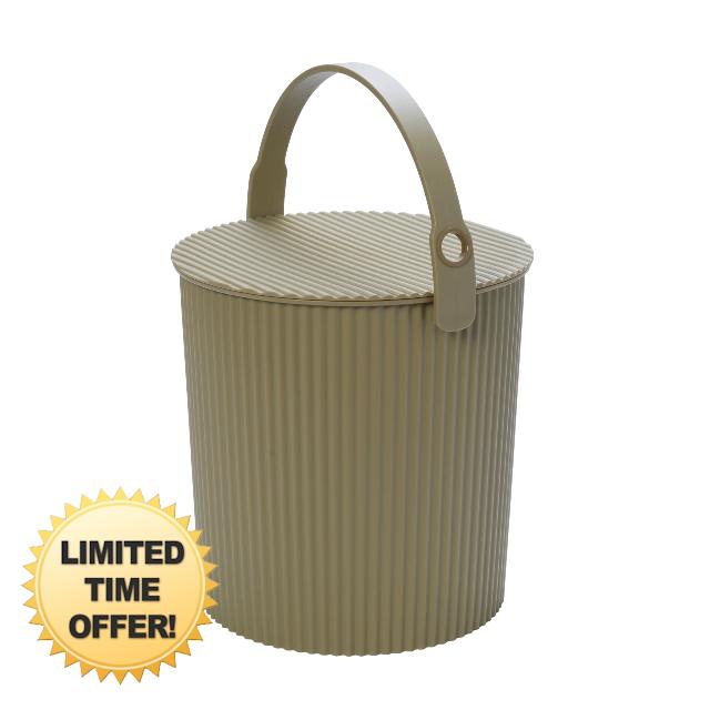 Martha by Martha Stewart Hachiman Large Bucket                                                          Hands-Free Filling