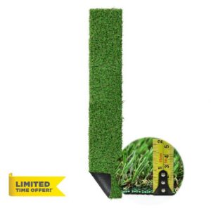 XLX TURF 2FT X 12FT Artificial Grass Runner Rug - 15mm Pile Height & Soft Realistic Fake Grass - Turf Mat for Dogs Kids Playground Pets Area Indoor Outdoor Use