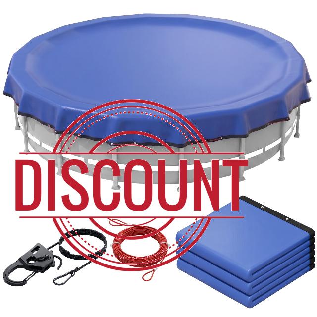 24' Round Heavy Duty Winter Pool Cover for Above Ground Pool