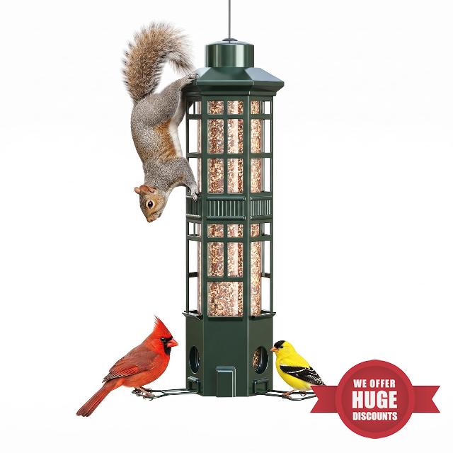 Metal Hanging Squirrel Proof Bird Feeders