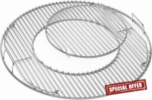 22.5 Inch Grill Grate Replacement for Weber 8835 Charcoal Kettle Grills                                                          Round Grate for Charcoal Kettle