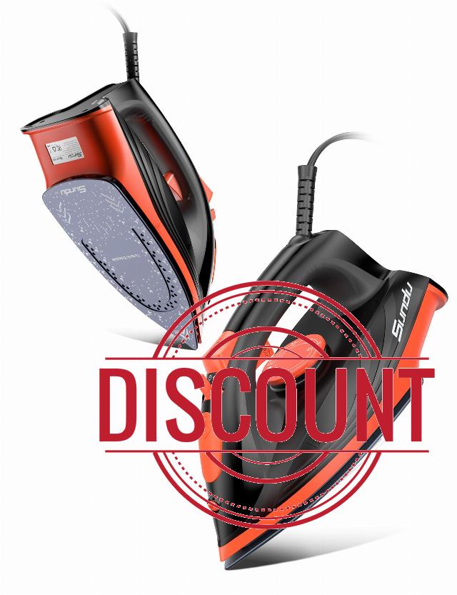 Sundu Steam Iron for Clothes with Non-Stick Soleplate                                                          Burst of Steam