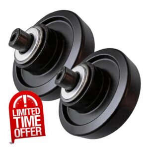2 PCS Mini Skid Steer Track Idler Wheel