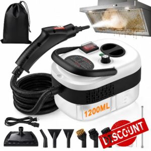 2500W Handheld Steam Cleaner for Home w/12pcs Accessories