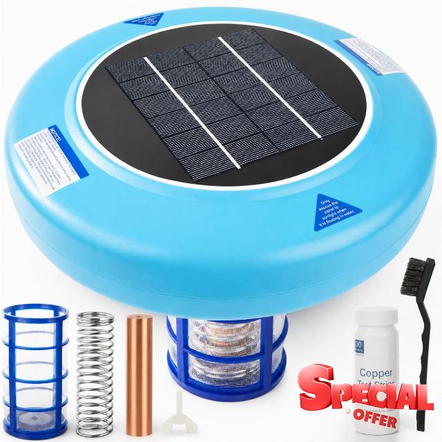 Solar Pool Water Care Device for Above Ground & Inground Pools