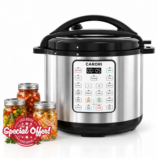 CARORI 12 Qt Electric Pressure Cooker and Canner