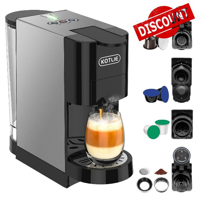 KOTLIE 19Bar Pressure Single Serve Coffee Maker