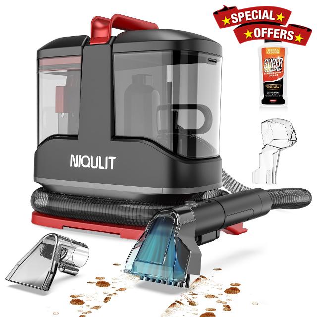 Portable Spot Cleaner Machine for Carpet and Upholstery - 15Kpa Deep Spot Cleaning for Area Rugs