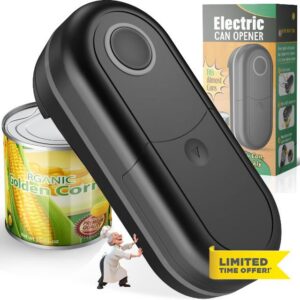 One Touch Electric Can Opener with Smooth Edge                                                          Hands Free