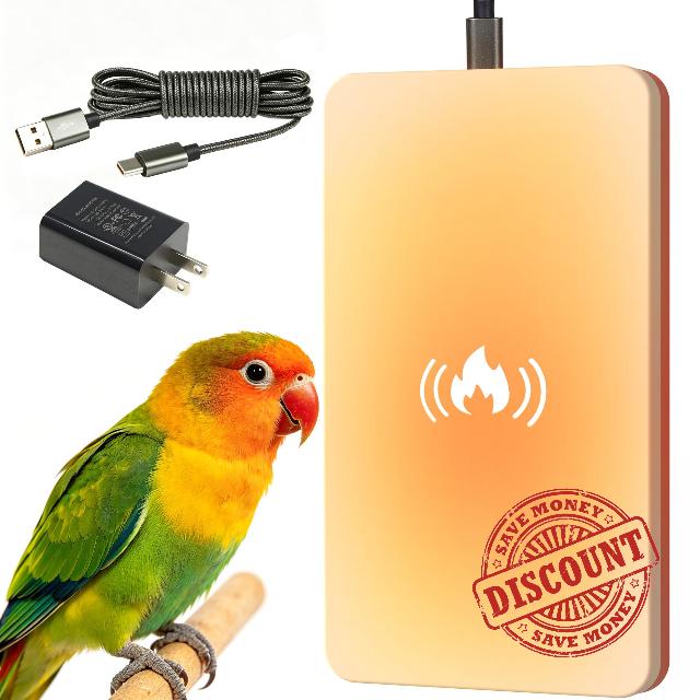 5V USB Bird Heating Plate 7.1x3.9"