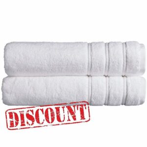Christy Antalya Bath Sheets | Set of 2 | 100% Turkish Cotton | White