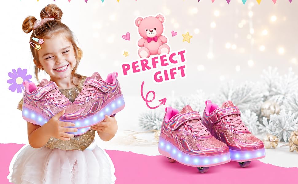 pink roller shoes