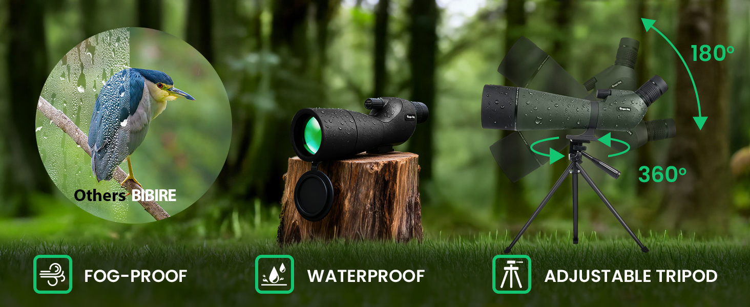 Spotting Scopes with Tripod and Phone Adapter, 25-75x60 HD Straight Spotting Scope Bag Spotter Scope