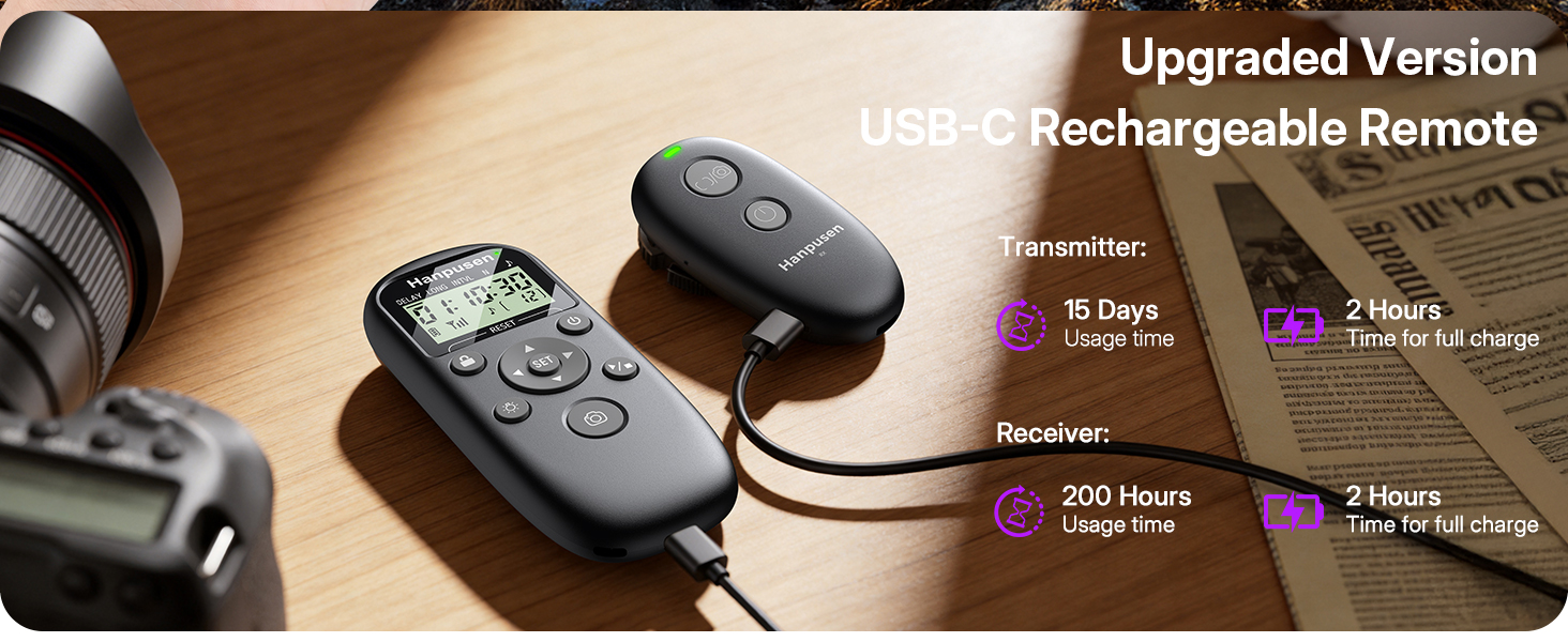 rechargeable Shutter Timer Remote Control