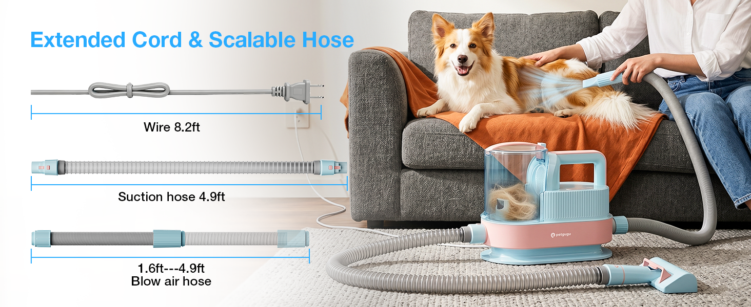 Dog Grooming Vacuum Kit