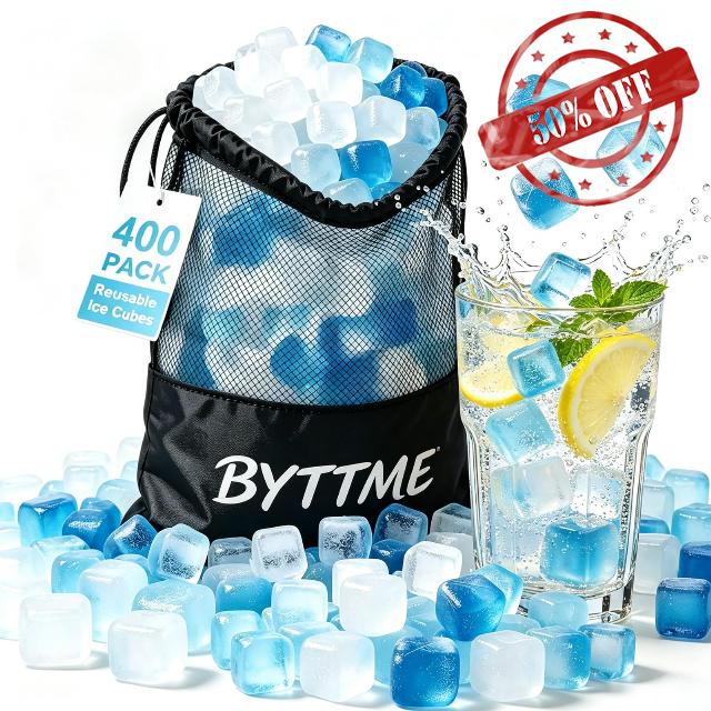 400 Pack Reusable Ice Cubes