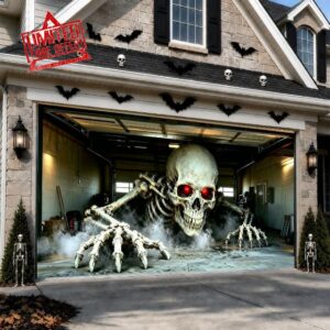 Halloween Garage Door Cover 16x7 FT