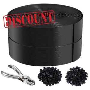 Chain Link Fence Privacy Strip 492 ft Black                                                          Fence Privacy Strip Includes 420 Clasps + 2 Hole Punch Suitable for Decks patios grates Wire mesh and More