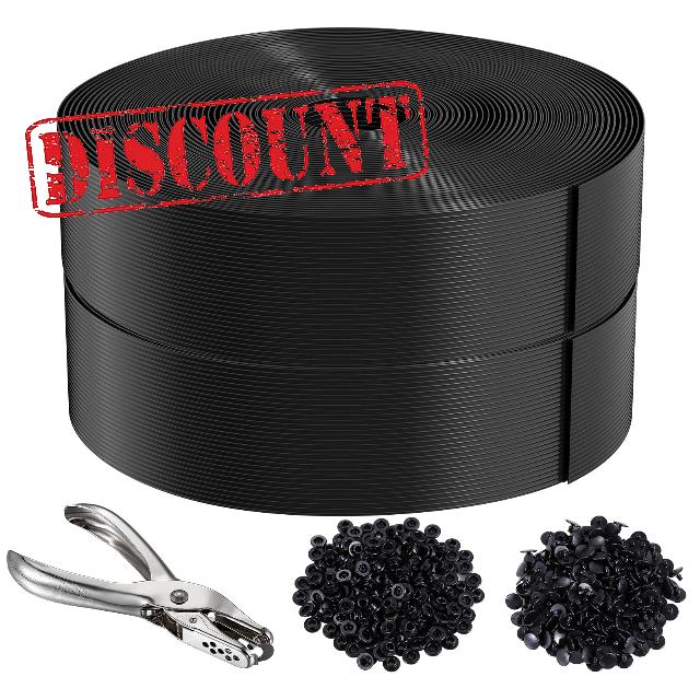 Chain Link Fence Privacy Strip 492 ft Black                                                          Fence Privacy Strip Includes 420 Clasps + 2 Hole Punch Suitable for Decks patios grates Wire mesh and More