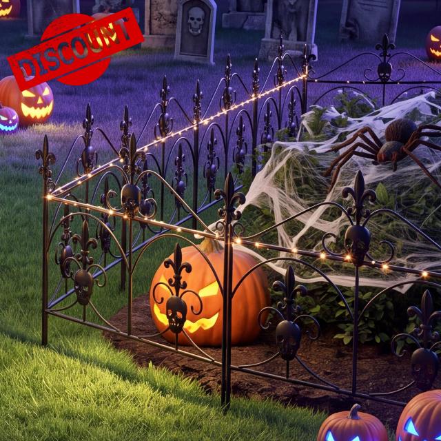4 Pcs Halloween Fence Decoration 19"x20"