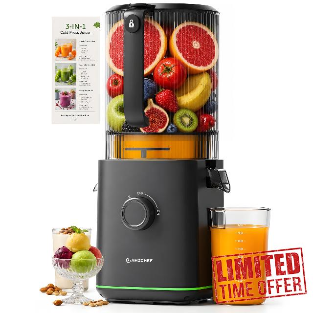 AMZCHEF Cold Press Juicer
