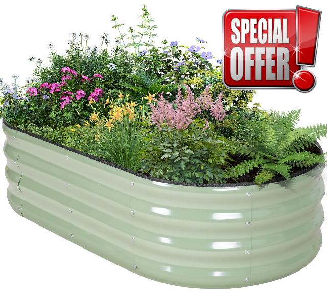 Galvanized Raised Garden Bed Outdoor