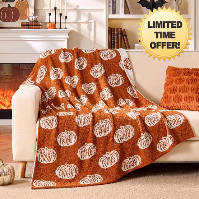 BEDELITE Pumpkin Fall Throw Blanket for Decor & Gift