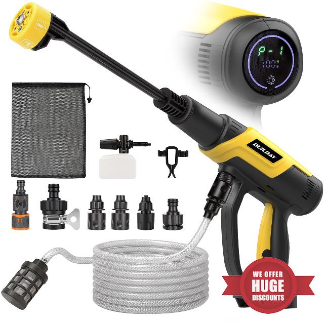 Cordless Portable Cleaning Tool Compatible with DeWalt 20V Battery                                                          Touch Display with 3 Speeds