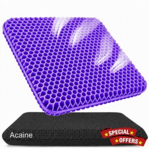Extra Thick Large Pure Gel Seat Cushion for Long Sitting