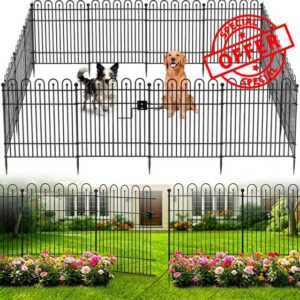 Garden Fence Animal Barrier with Gate