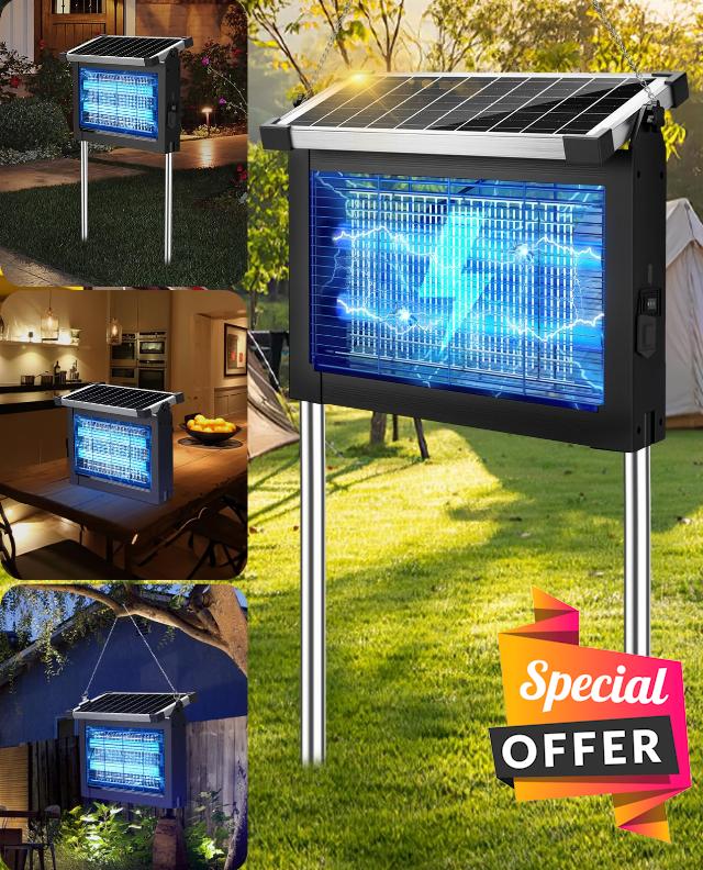 Solar Bug Zapper 4500V