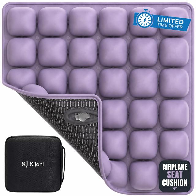 Kijani Airplane Seat Cushion for Long Flights
