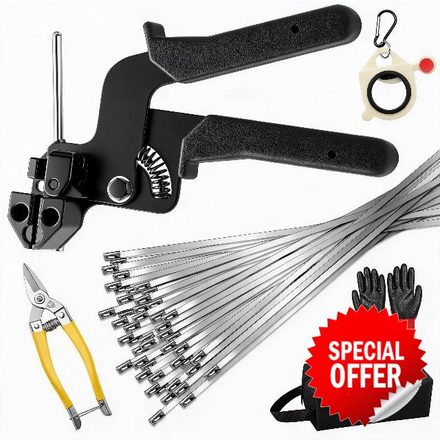 Metal Zip Tie Gun Kit