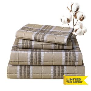 100% Cotton Queen Sheet Set Floral Percale Sheets 4PC                                                          Deep Pocket