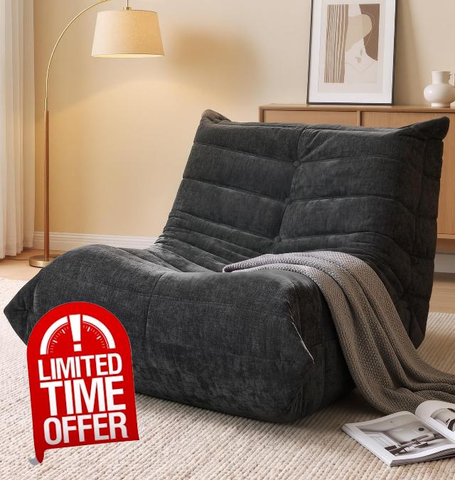 fond + found Adults Bean Bag Chair
