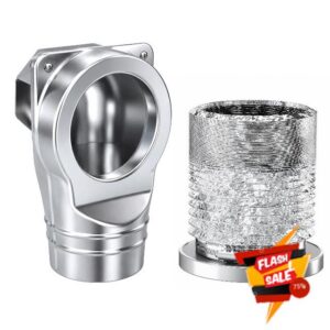 Magnetic Dryer Vent Connector Kit Dryer Vent Hose Coupling Quick connector | For 90-Degree Venting