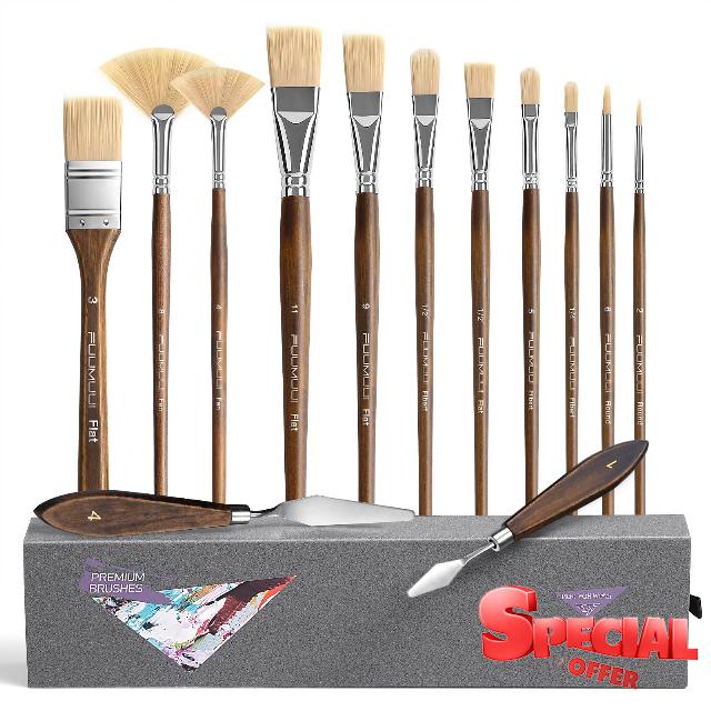 Fuumuui Oil Paint Brush Set