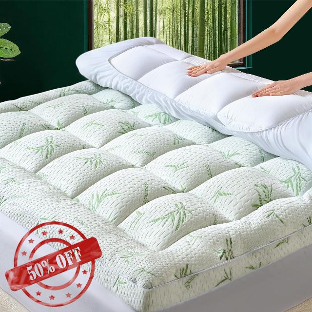 4 Inch Cooling Memory Foam Mattress Topper Queen